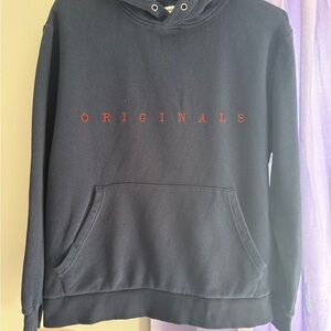 Black Hoodie with Red 'ORIGINALS' Print